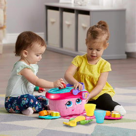 LeapFrog basket encourages polite snack requests and correct food feeding during play