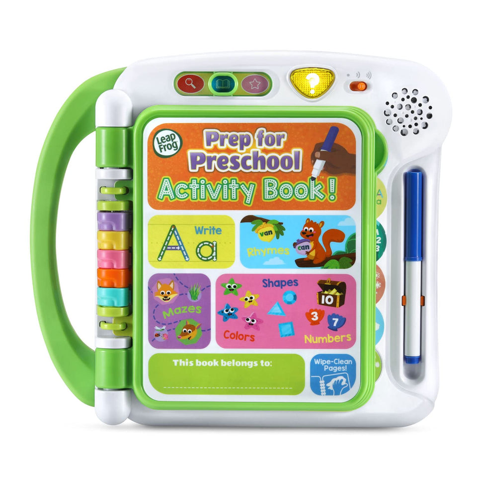LeapFrog Prep for Preschool Activity Book cover invites curiosity and school readiness