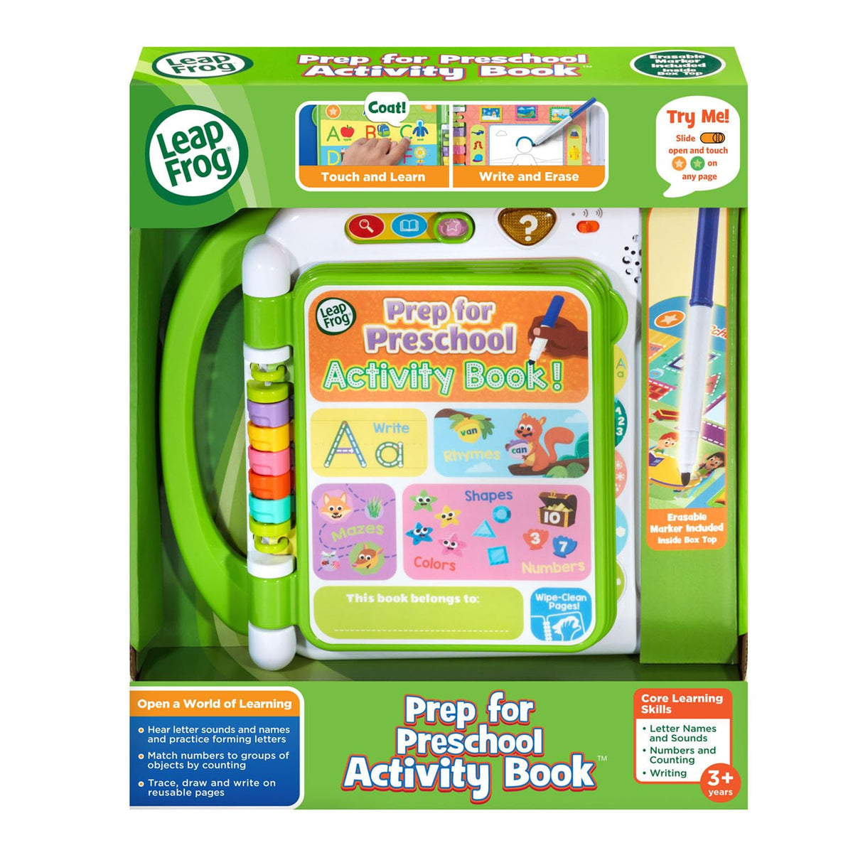 LeapFrog Prep for Preschool Phonics promotes beginning letters and rhymes