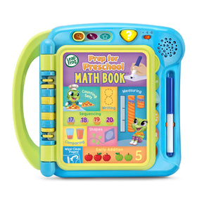 LeapFrog Prep for Preschool Math Book cover invites young learners to explore math with friendly frog characters.