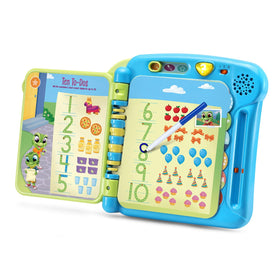 LeapFrog Prep wipe-clean pages encourage repeated exploration of numbers and shapes.