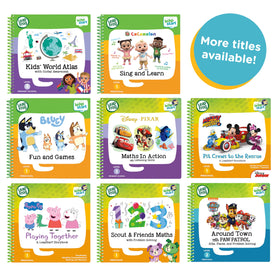 LeapFrog Read and Write 3D Activity Book page highlights reward stickers.