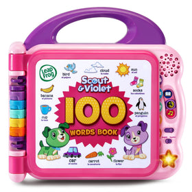 LeapFrog Scout and Violet book cover with vibrant artwork invites early vocabulary exploration.