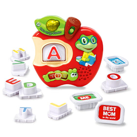 LeapFrog Tad's Fridge Phonics tiles on the fridge foster early letter recognition and sensory play.