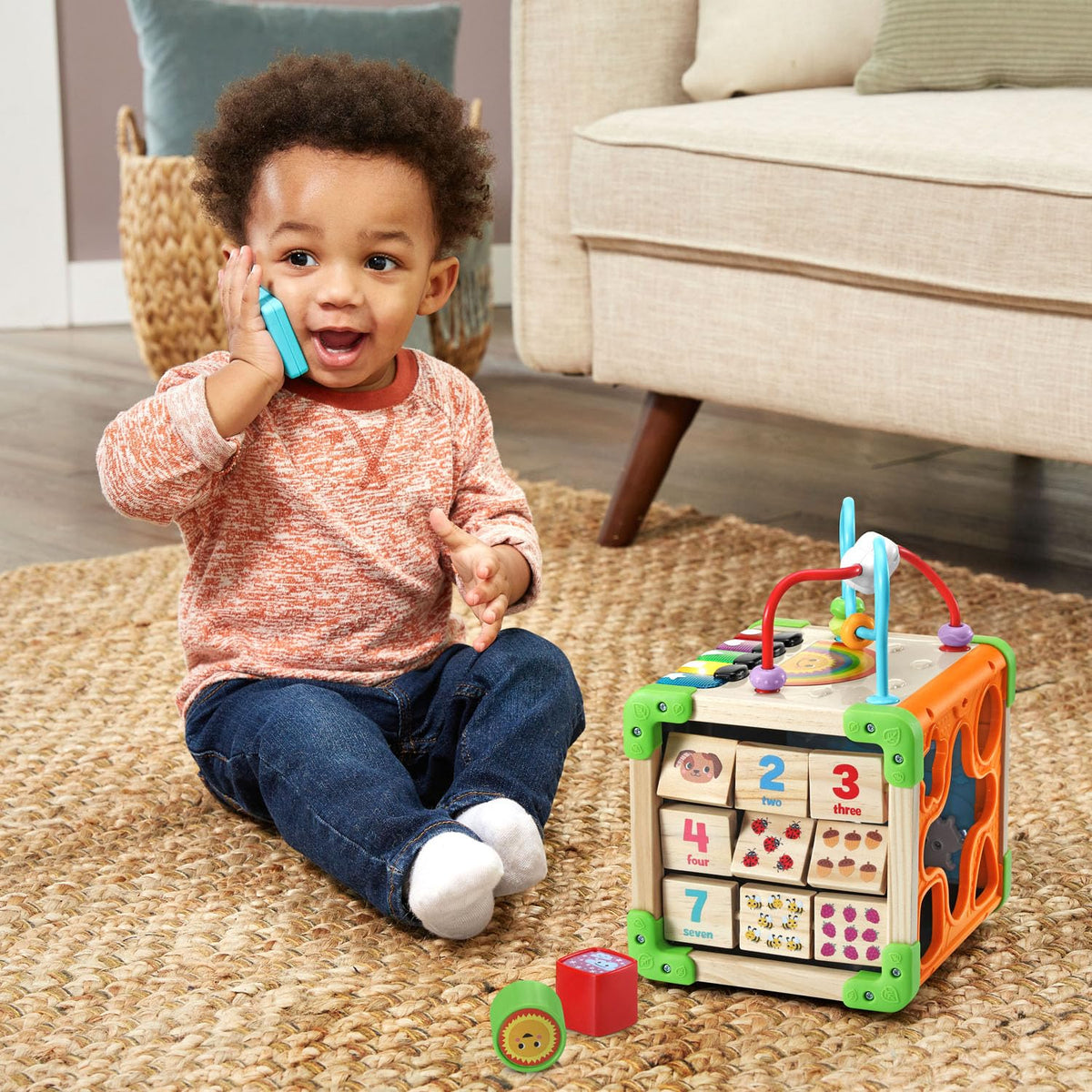 LeapFrog Touch and Learn double-sided blocks reveal numbers and animals for interactive counting