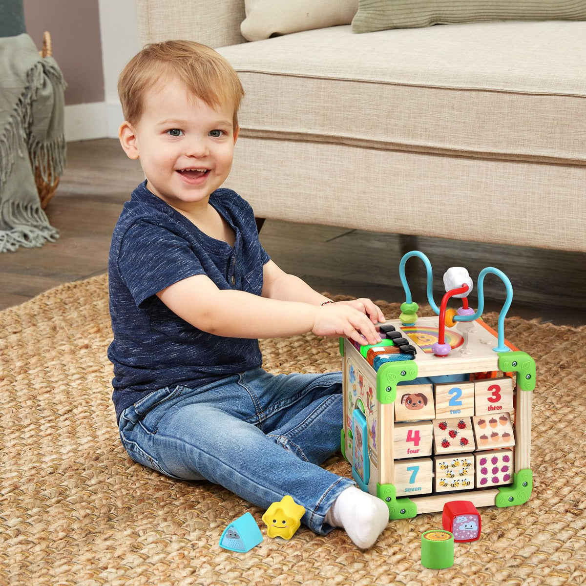 LeapFrog Touch and Learn slide beads and fluffy clouds engage little fingers