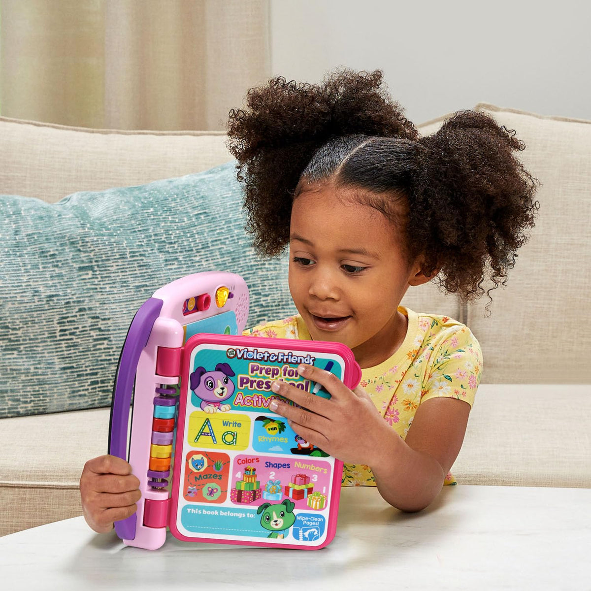 LeapFrog Violet and Friends number-matching—practice quantities with cues.
