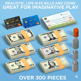 Learn & Climb play money checkbook for budgeting via role-play.