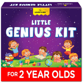 Learnabee box set for 2-year-olds with premium board books for early literacy.