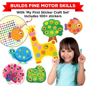 Learnabee my first sticker craft set sparks creativity with mess-free bases.