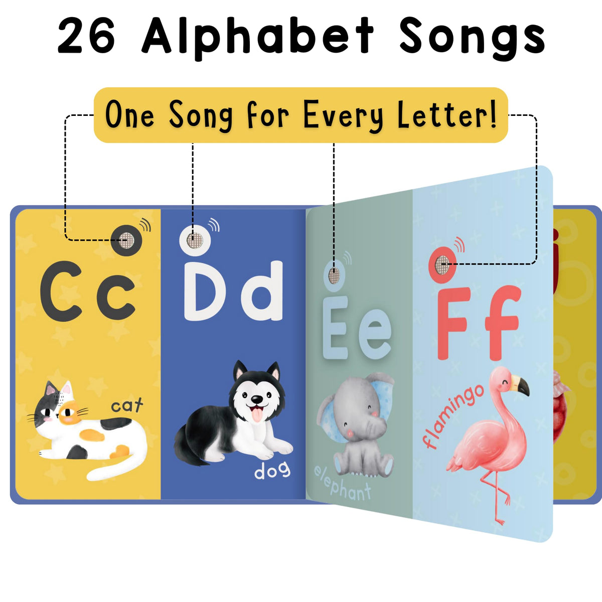 LEARNING BUGS buttons closeup shows 28 easy-press keys for self-guided learning.