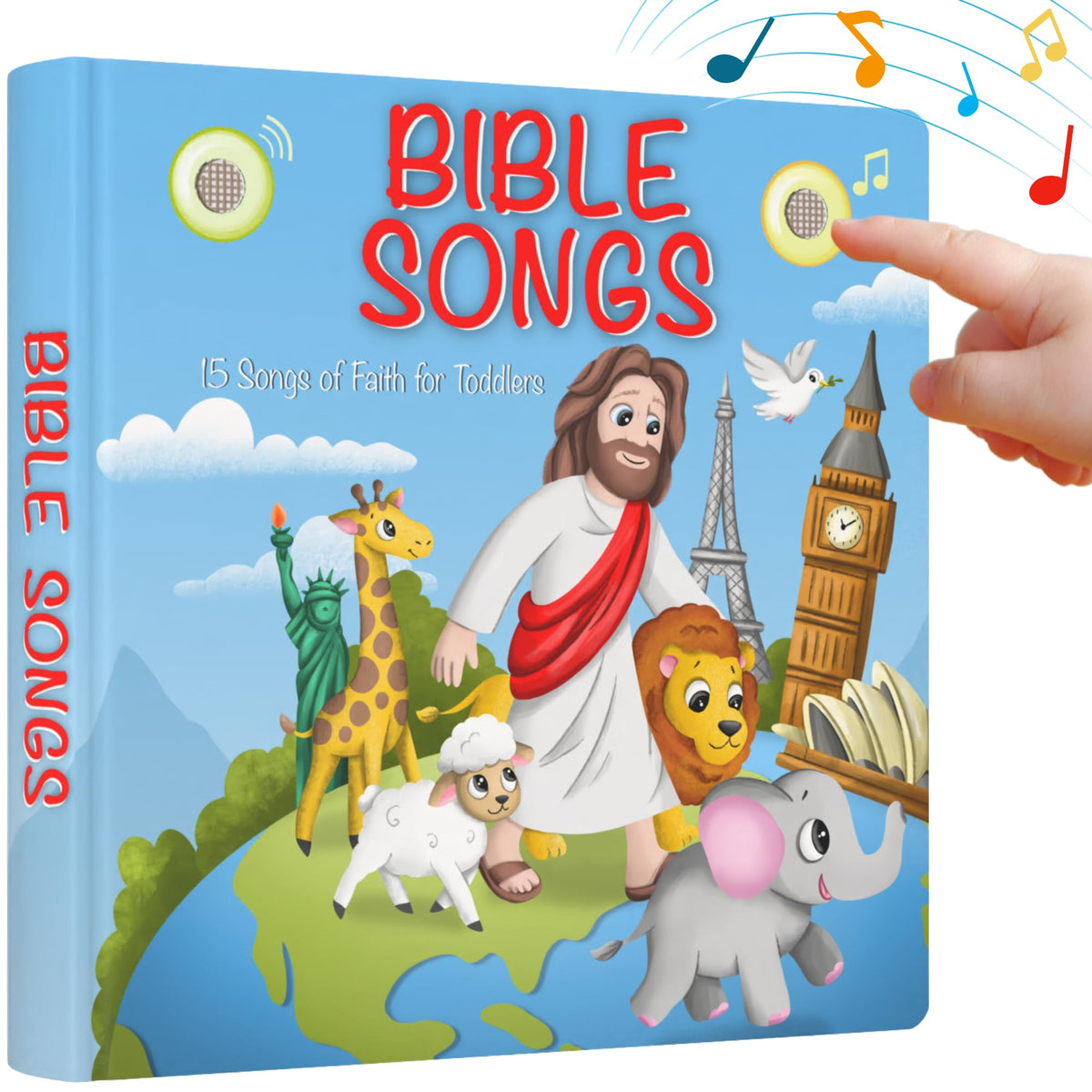 LEARNING BUGS Christian Bible Songs cover, toddler-friendly interactive music