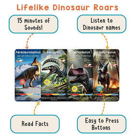 LEARNING BUGS dinosaur sound book includes educational content paired with play.