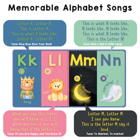 LEARNING BUGS inside pages spread highlights sturdy pages for durable play.