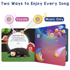 Learning Bugs lyrics pages interaction highlights sensory learning through touch for development and language growth.