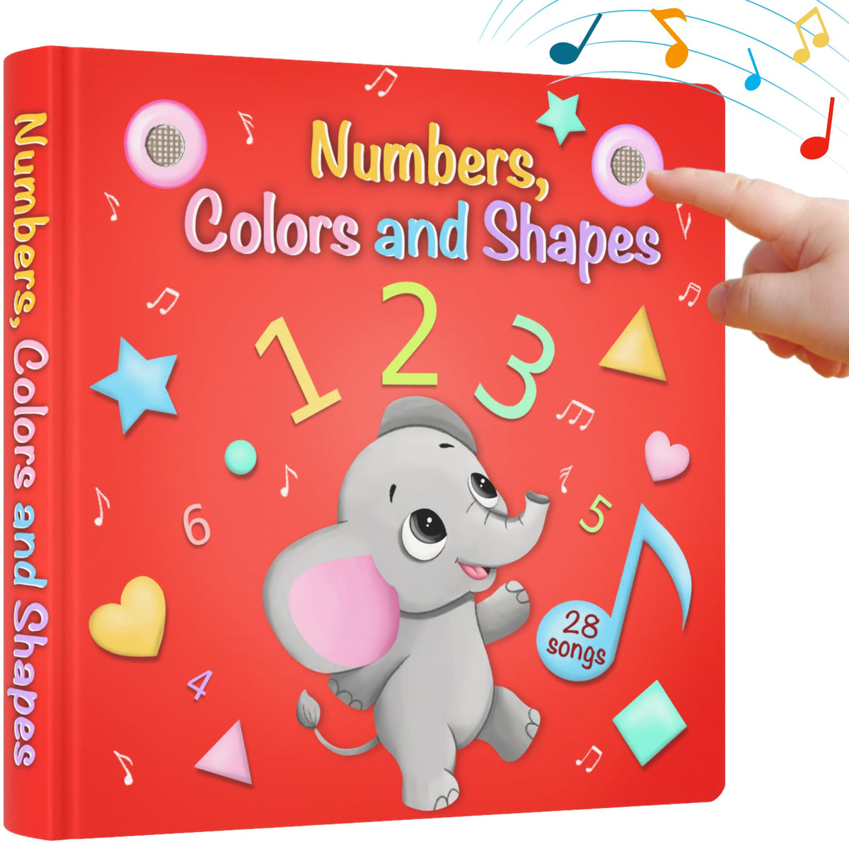 LEARNING BUGS Numbers, Colors & Shapes cover with bright illustrations for early counting