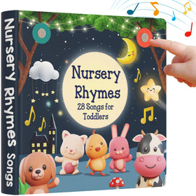 LEARNING BUGS nursery rhymes sound book cover for interactive play and language growth.