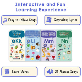 Nursery rhyme melodies in LEARNING BUGS book support memory and engagement.