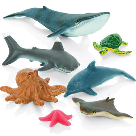 Learning Minds Jumbo Sea Animals hand-painted details showcase premium craftsmanship.
