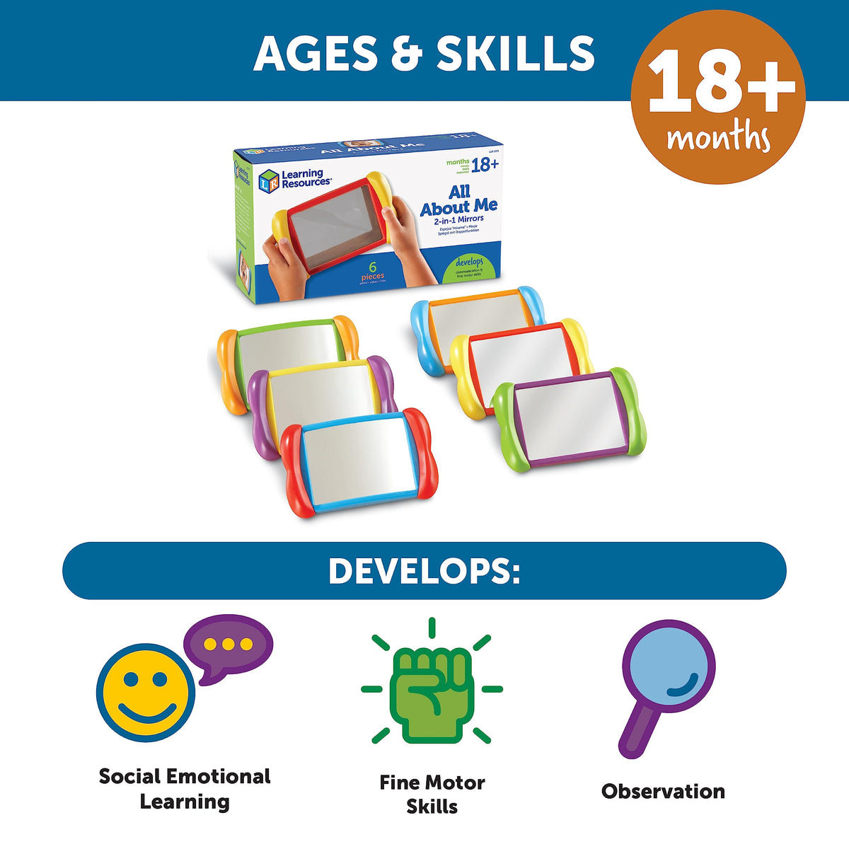 Learning Resources All About Me child-safe design suits curious toddlers for hands-on learning