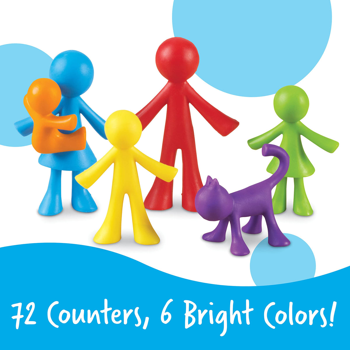 Durable plastic construction designed for active preschool classroom use and easy cleaning.