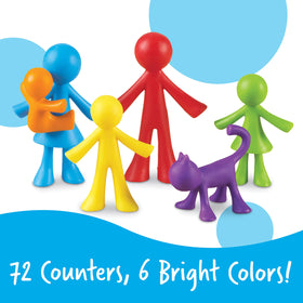 Durable plastic construction designed for active preschool classroom use and easy cleaning.