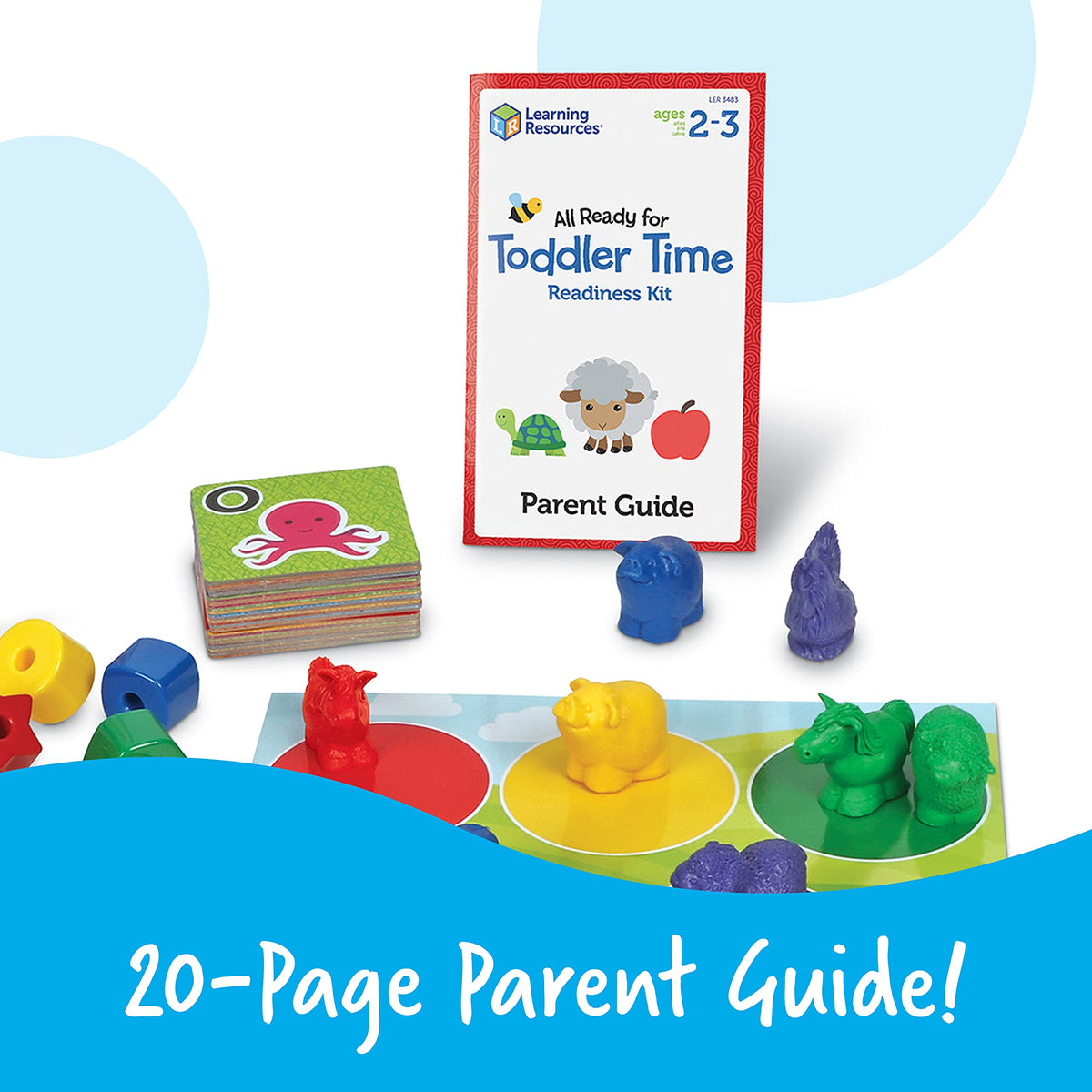 Learning Resources All Ready number cards promote counting practice and number sense.