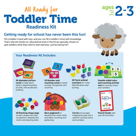 Learning Resources All Ready storage box keeps components organized for quick cleanup.