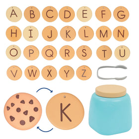 Learning Resources Alphabet Cookie Jar with 26 letter cookies for early literacy practice.
