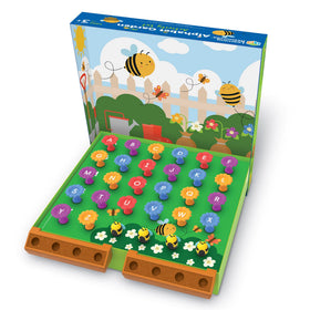 Learning Resources Alphabet Garden bee counters introduce counting and fine motor practice.