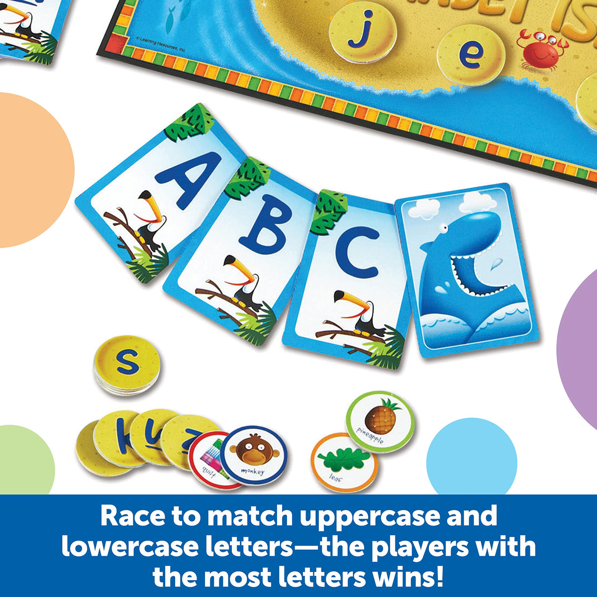 Learning Resources Alphabet Island alphabet discs for letter recognition practice