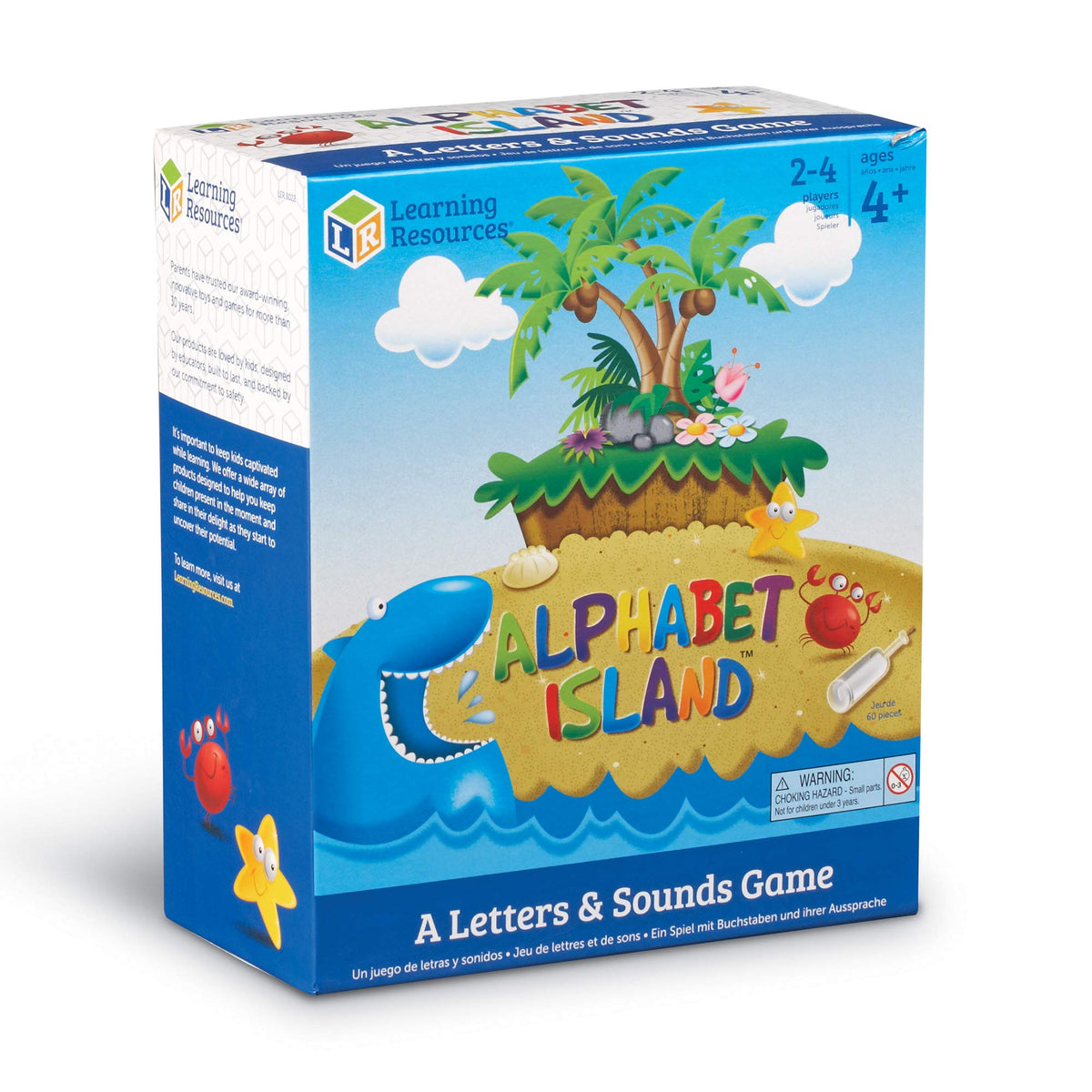 Learning Resources Alphabet Island game components in classroom setup