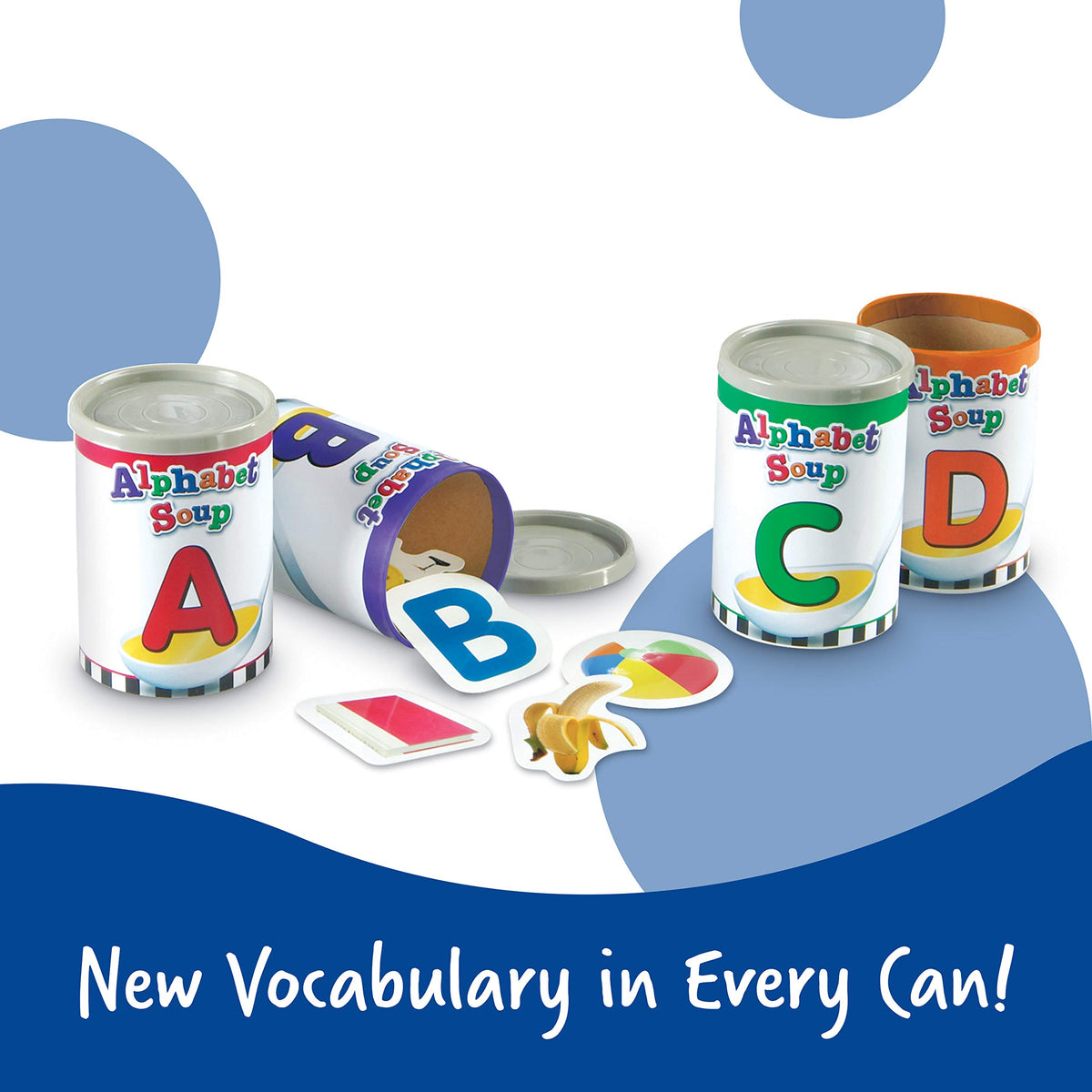 Learning Resources Alphabet Soup Sorters color-coded letters differentiate vowels and consonants