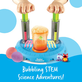 Learning Resources Beaker Creatures hydroplungers in action support precise liquid handling experiments.