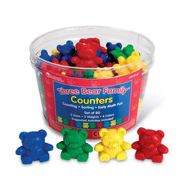 Learning Resources Bear Counters set featuring Papa, Mama, and Baby bears for hands-on counting.