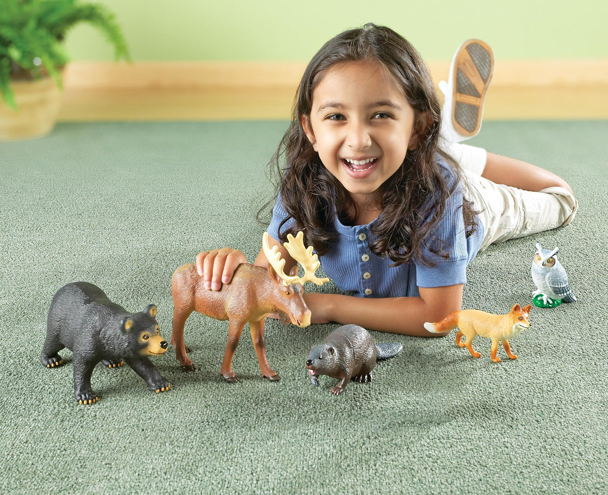 Learning Resources bear forest figure supports wildlife exploration and pretend play