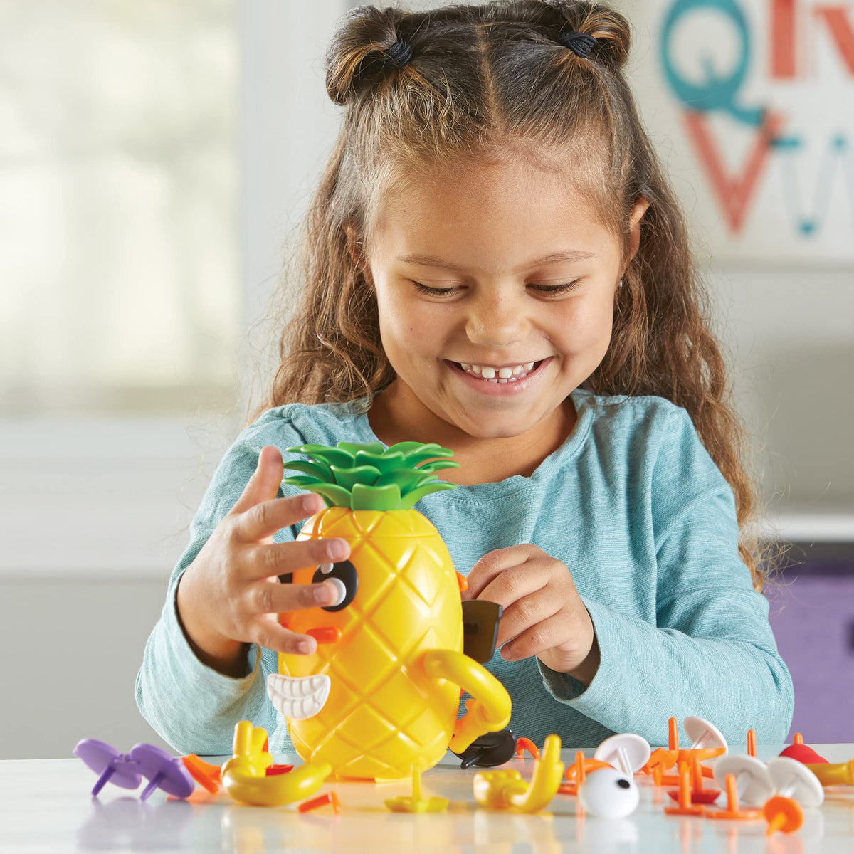 Calm-down corners and classroom learning with the Learning Resources Pineapple Deluxe set.
