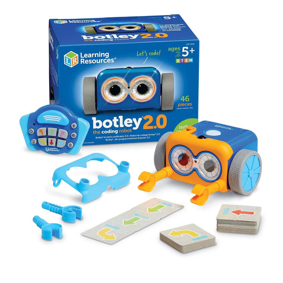 Learning Resources Botley 2.0 out-of-the-box screen-free coding setup for kids.