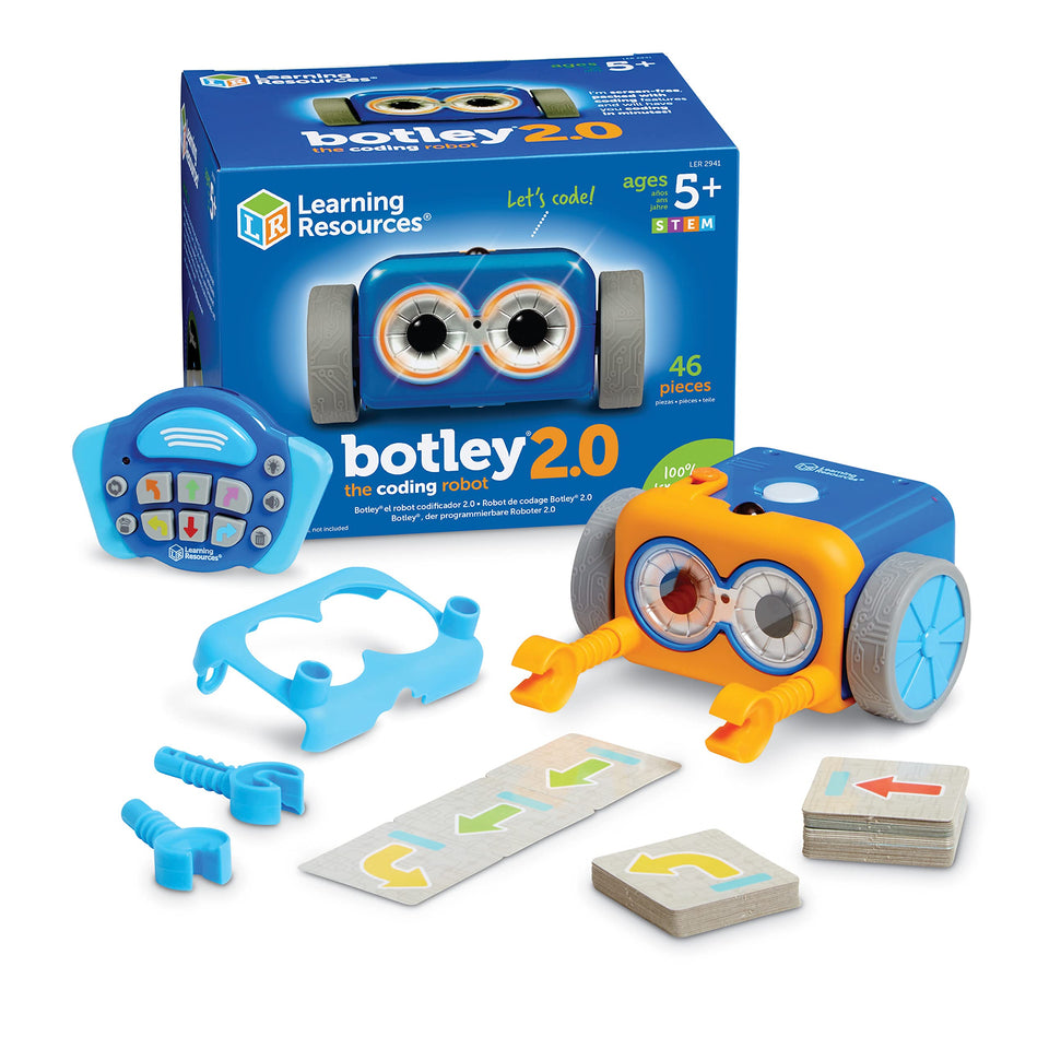 Learning Resources Botley 2.0 out-of-the-box screen-free coding setup for kids.