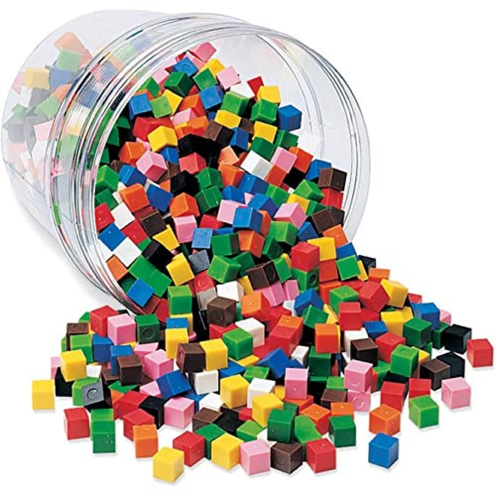 Learning Resources centimeter cubes with included activity guide support interactive learning at home or in class