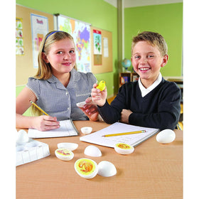 Learning Resources labeled storage tray supports easy self-checking and organization.