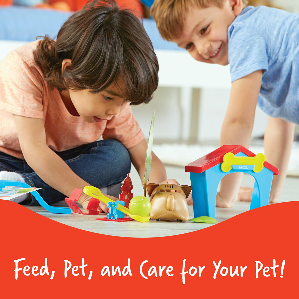 Ranger caring mode with feeding and pet interactions for responsible play