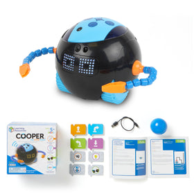 Learning Resources Cooper STEM Robot front view boosts early coding exploration