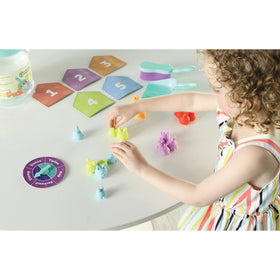 Learning Resources Count & Clean Dust Bunnies kid broom and dustpan ready for pretend cleaning