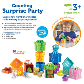 Learning Resources Counting Surprise Party one-point-five-inch boxes for small hands