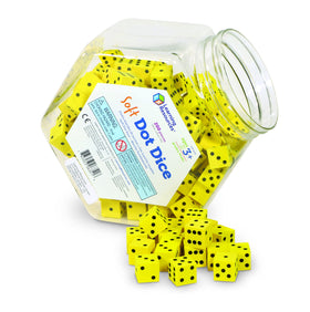 Learning Resources dice rolling in a classroom game reinforces number recognition