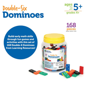 Learning Resources Double-Six Dominoes are classroom-ready for home learning setups.
