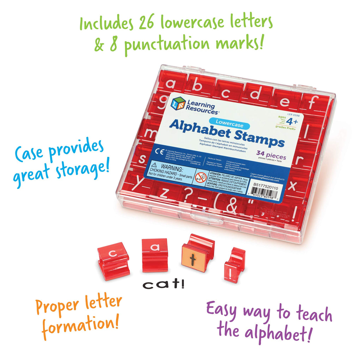 Learning Resources educational stamps ideal for classroom activities and homeschooling learning centers