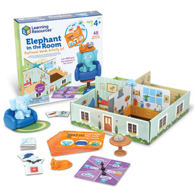 Learning Resources Elephant in the Room spinner game guides word placement play