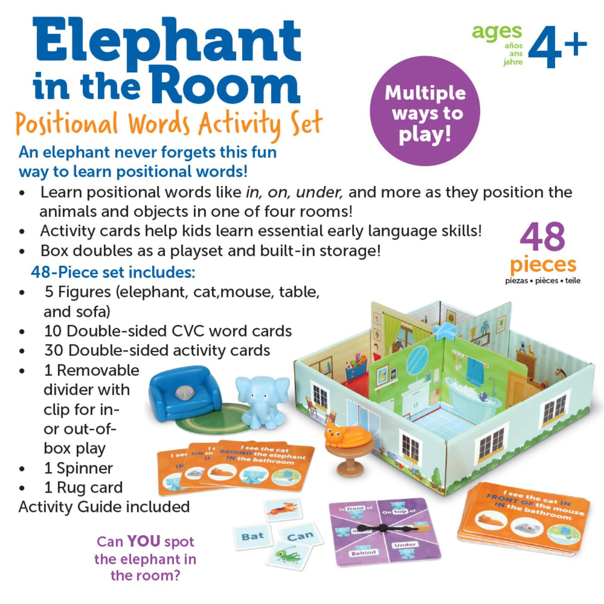 Learning Resources Elephant in the Room storage keeps play area tidy after sessions